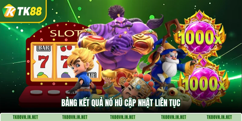 Bảng kết quả nổ hũ cập nhật liên tục