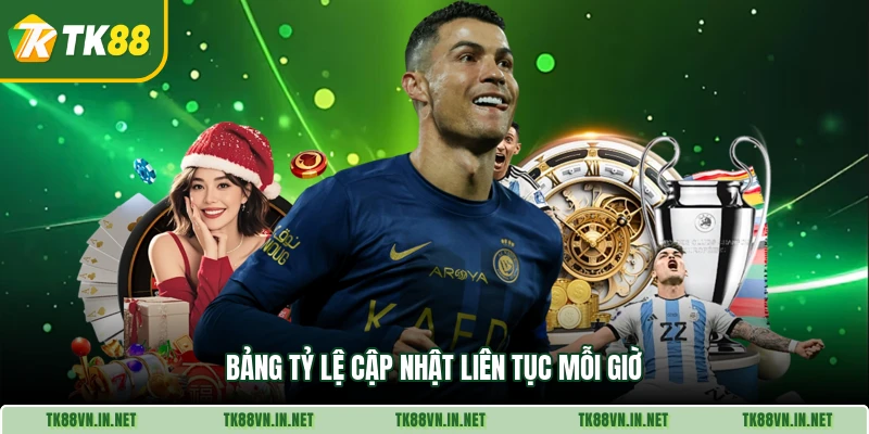 Bảng tỷ lệ cập nhật liên tục mỗi giờ