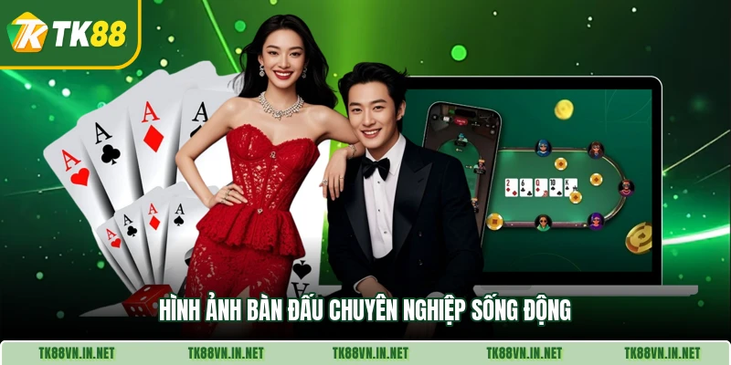 Hình ảnh bàn đấu chuyên nghiệp sống động