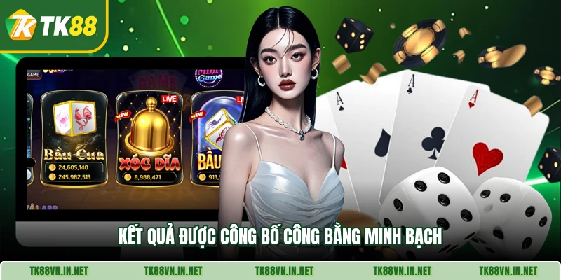 Kết quả được công bố công bằng minh bạch